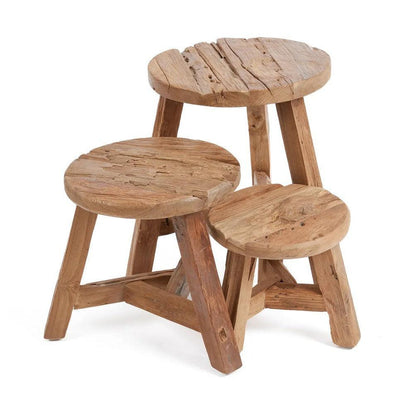 livinglovely.nl - The Yatai Stool - Natural - L - Kruk - Bazar Bizar - livinglovely.nl