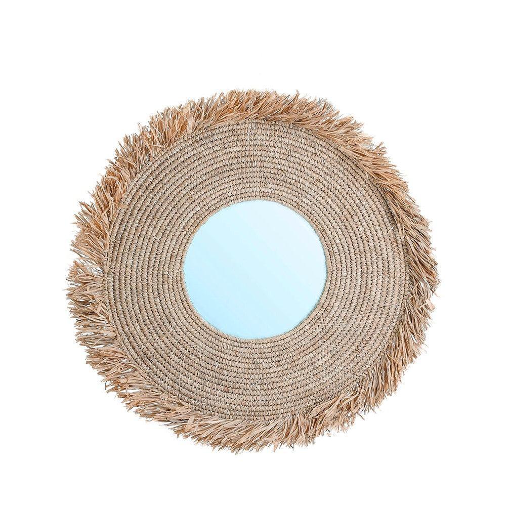 livinglovely.nl - The Yema Mirror - Natural - L 50x60cm - Spiegel - Bazar Bizar - livinglovely.nl