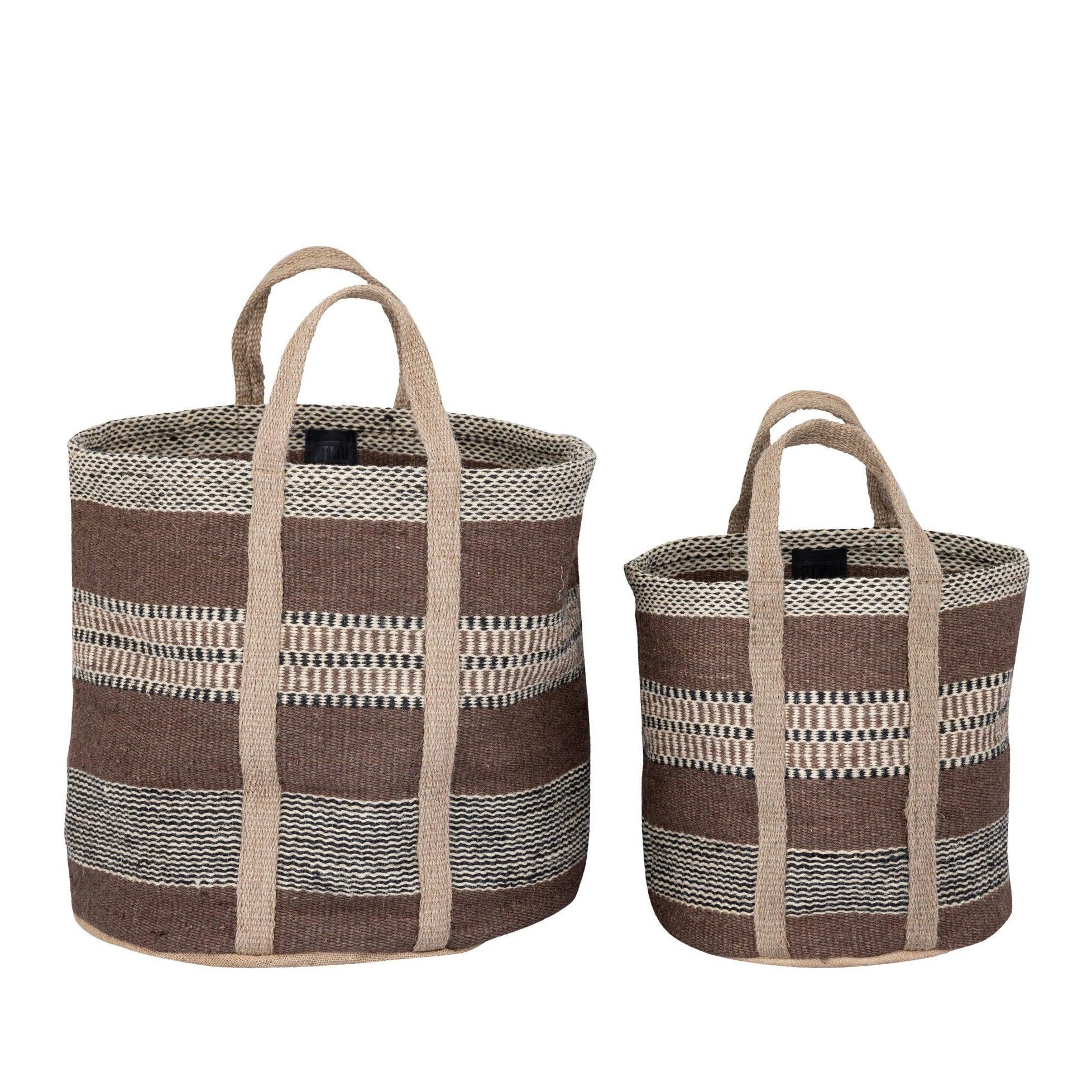 livinglovely.nl - Toccara Brown Jute Opbergmand Small PTMD - Mand - PTMD - livinglovely.nl