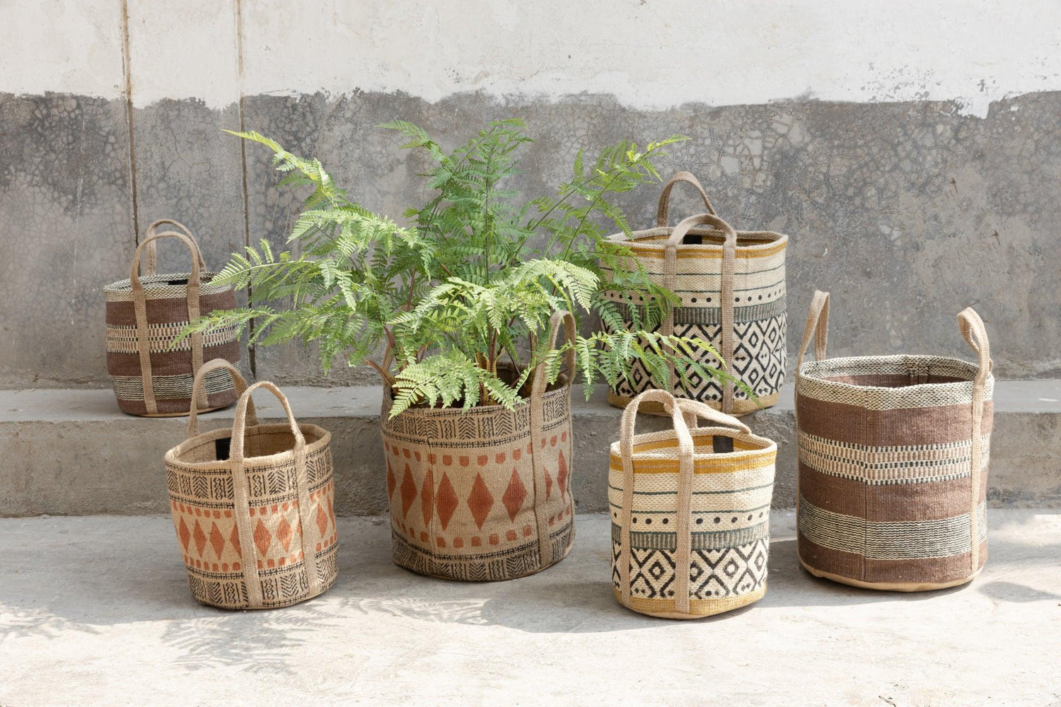 livinglovely.nl - Toccara Brown Jute Opbergmand Small PTMD - Mand - PTMD - livinglovely.nl