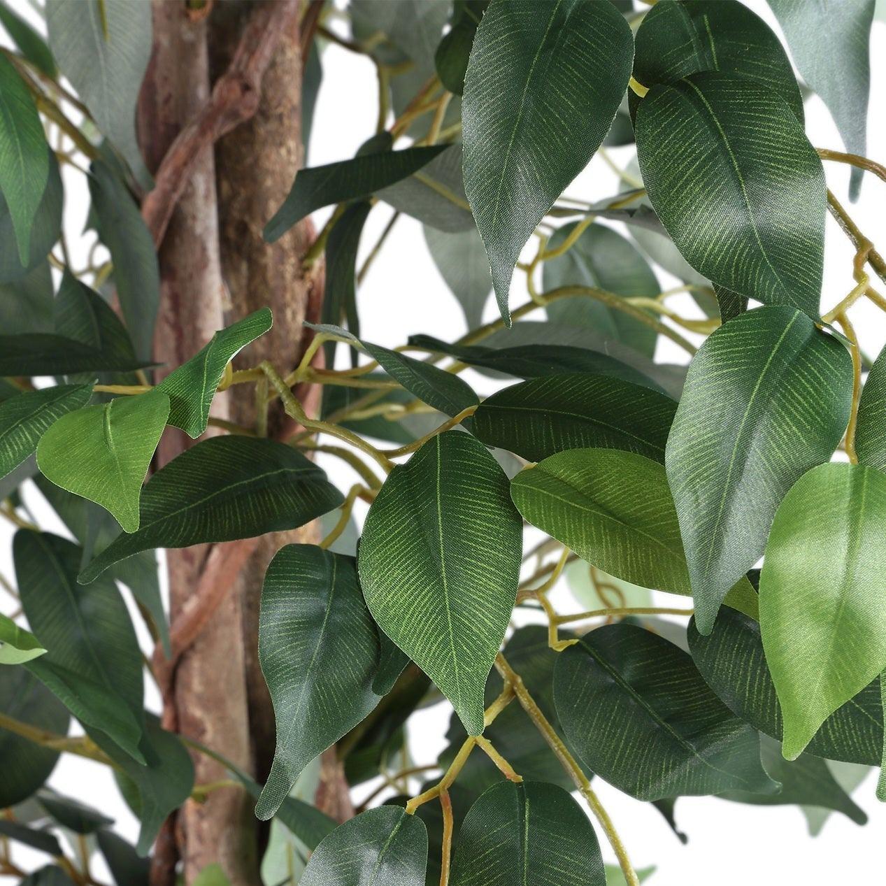 livinglovely.nl - Tree Green Banyan Tree in black pot PTMD - Kunstplant - PTMD - livinglovely.nl