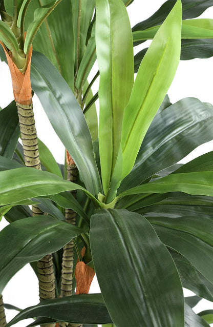 livinglovely.nl - Tree Green Dracaena in black pot PTMD - Kunstplant - PTMD - livinglovely.nl