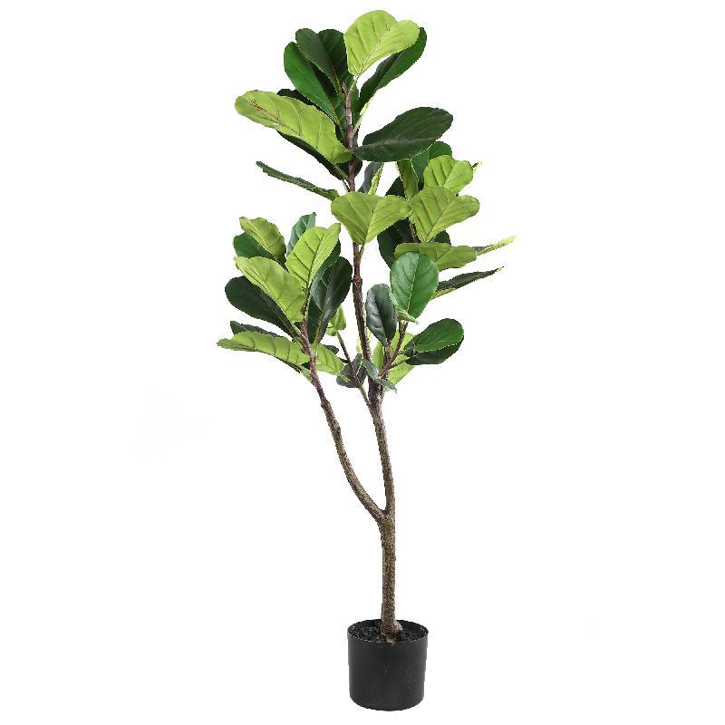 livinglovely.nl - Tree Green Fiddle Leaf Fig in black pot small PTMD - Kunstplant - PTMD - livinglovely.nl