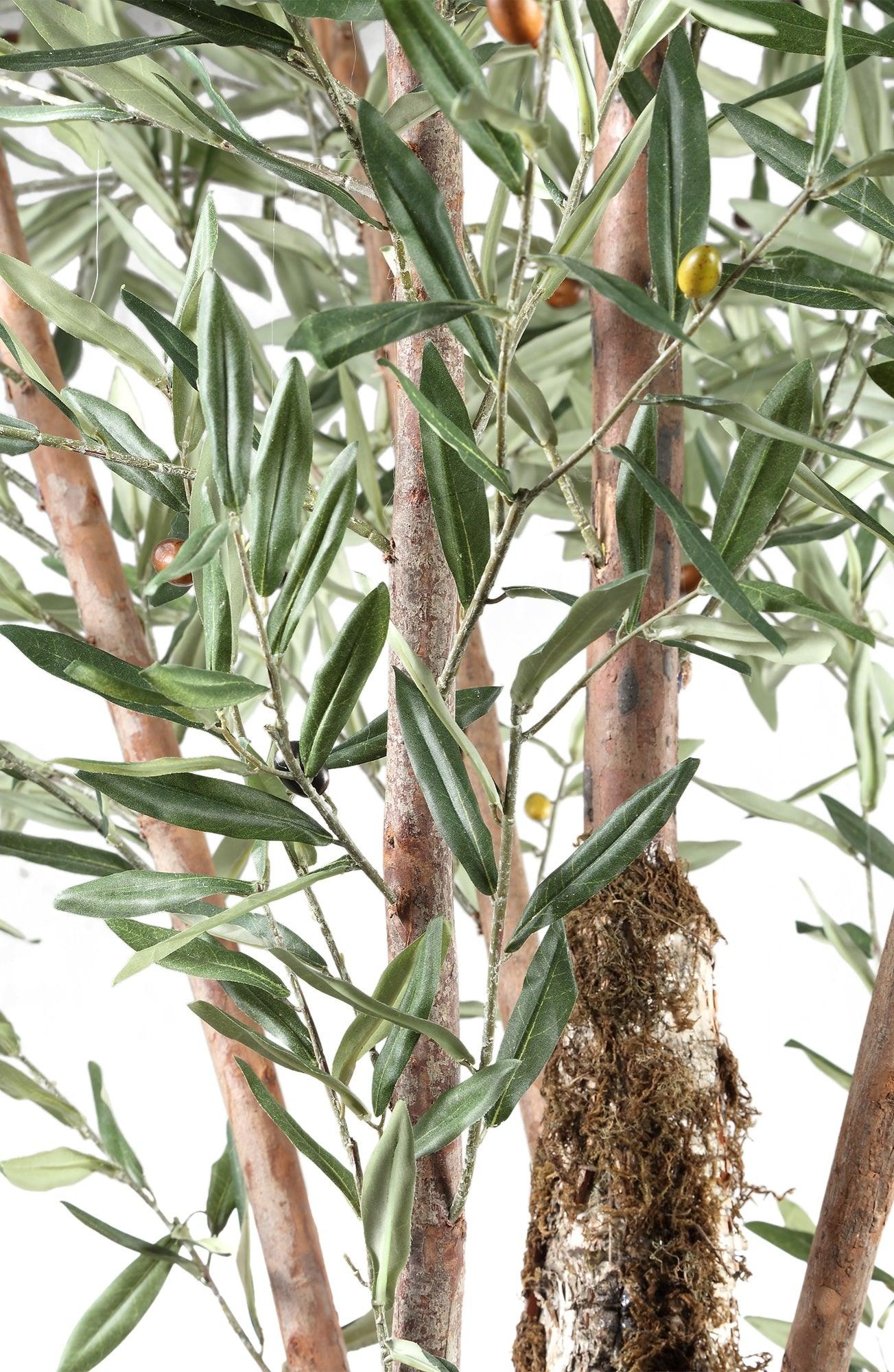 livinglovely.nl - Tree Green Olive Tree in plastic pot PTMD - Kunstplant - PTMD - livinglovely.nl