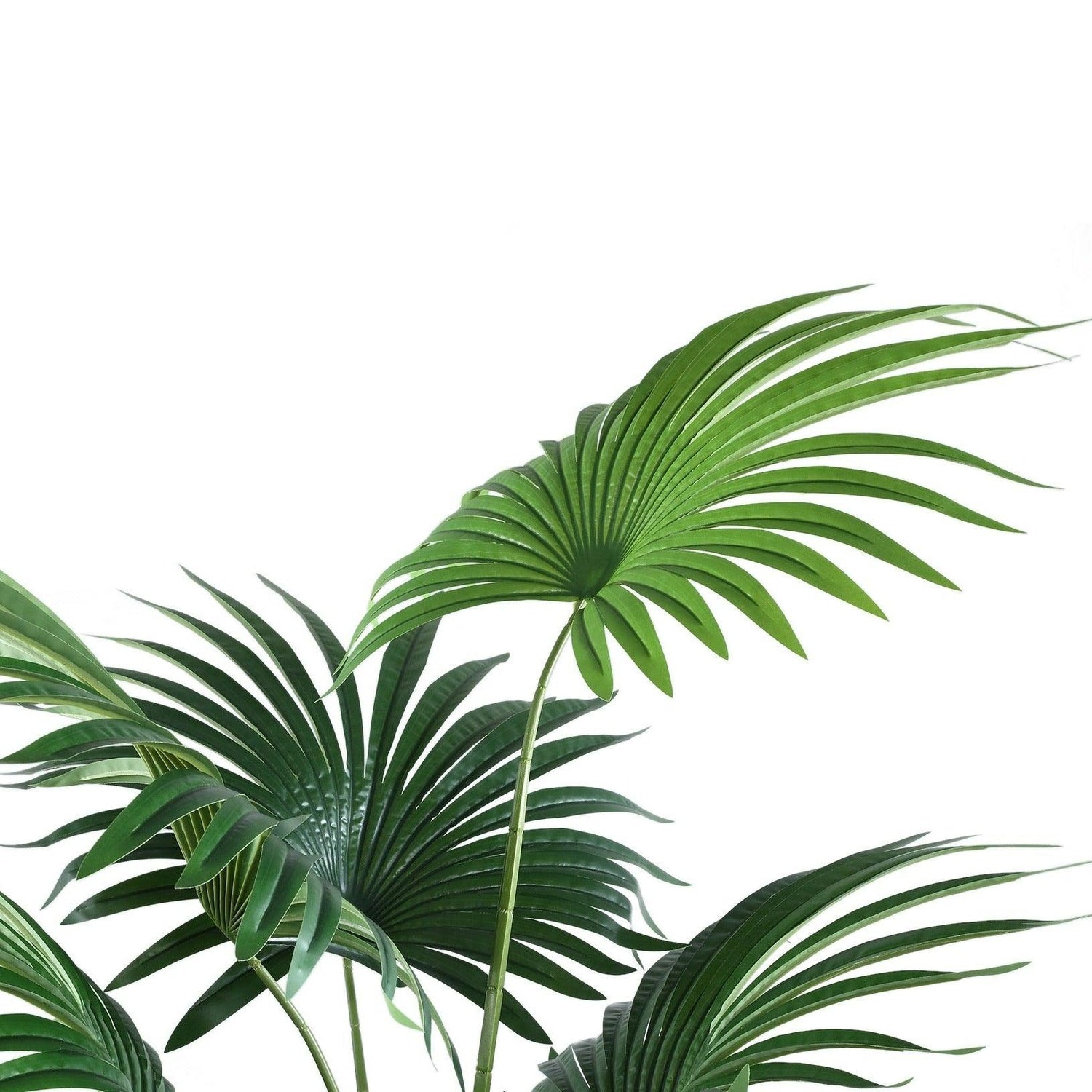 livinglovely.nl - Tree Green Palm 11 Leaves in pot PTMD - Kunstplant - PTMD - livinglovely.nl