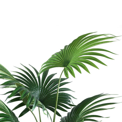 livinglovely.nl - Tree Green Palm 11 Leaves in pot PTMD - Kunstplant - PTMD - livinglovely.nl