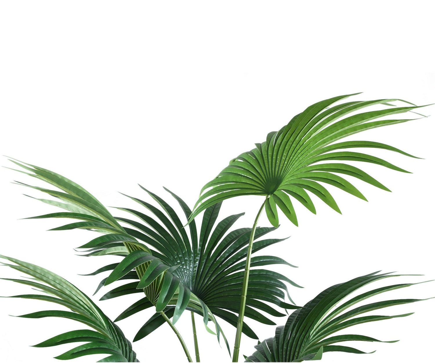 livinglovely.nl - Tree Green Palm 11 Leaves in pot PTMD - Kunstplant - PTMD - livinglovely.nl