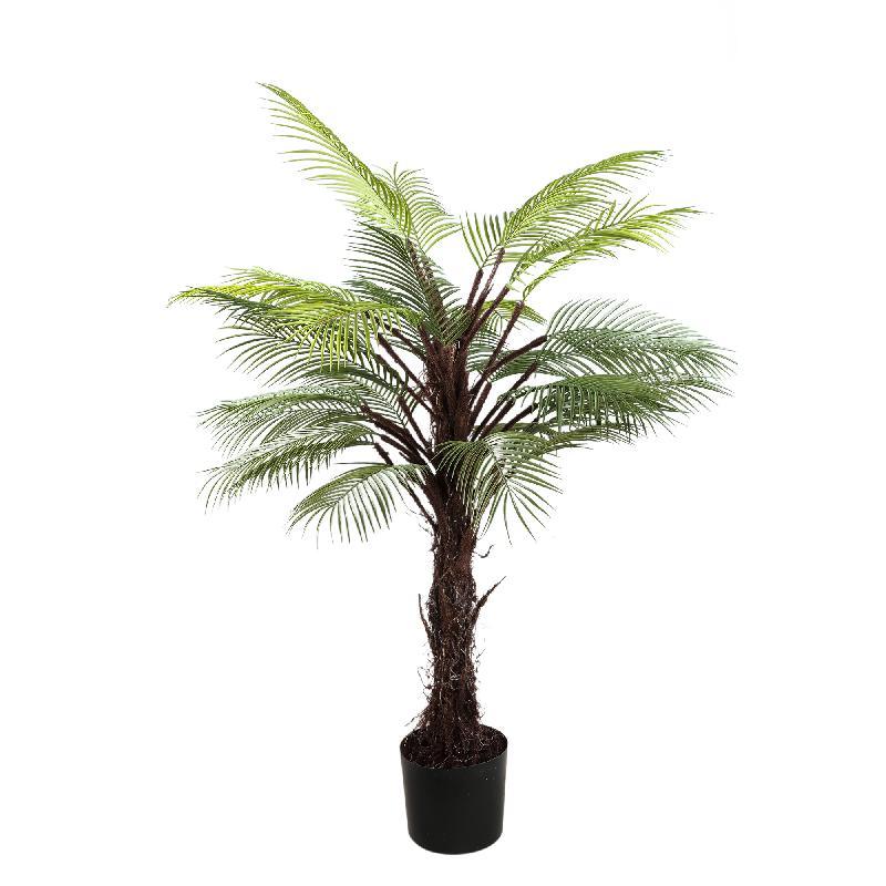 livinglovely.nl - Tree Green Palm Tree in black pot PTMD - Kunstplant - PTMD - livinglovely.nl