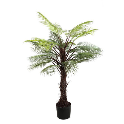 livinglovely.nl - Tree Green Palm Tree in black pot PTMD - Kunstplant - PTMD - livinglovely.nl