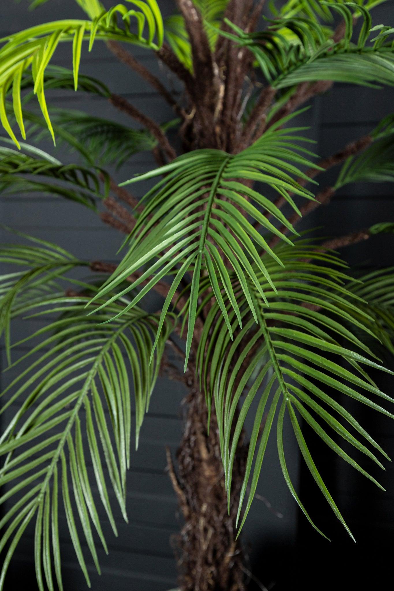 livinglovely.nl - Tree Green Palm Tree in black pot PTMD - Kunstplant - PTMD - livinglovely.nl