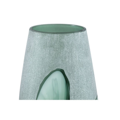 livinglovely.nl - Vaas Harlen - 21x21x36 cm - Glas - Groen PTMD - Vaas - PTMD - livinglovely.nl