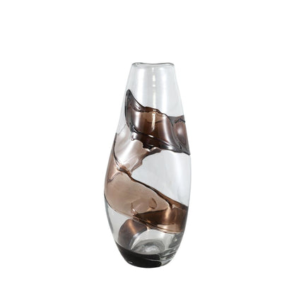 livinglovely.nl - Vaas Lisee Large - Ø29x44cm - Glas - Bruin PTMD - Vaas - PTMD - livinglovely.nl