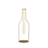 livinglovely.nl - Vaasje 1 Tube Metaal/Glas Goud Large - Vaas - J-Line - livinglovely.nl