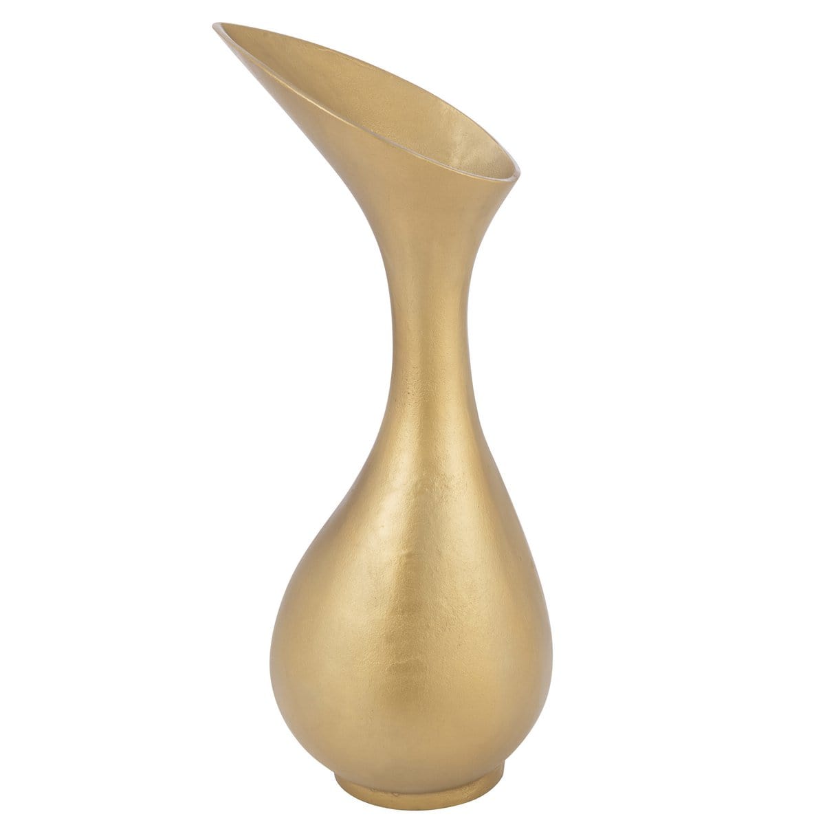 livinglovely.nl - Vase Olivia Aluminium Gold Large - vaas - J-Line - livinglovely.nl