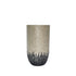 livinglovely.nl - Vojtech White round poly shell bamboo pot ombre M PTMD - Pot - PTMD - livinglovely.nl