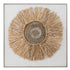 livinglovely.nl - Wanddecoratie Ibiza Cirkel Canvas/Verf Creme/Wit Small - Wanddecoratie - J-Line - livinglovely.nl