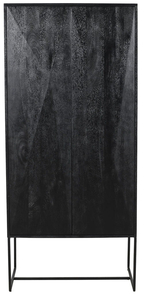 livinglovely.nl - Wandkast Onyx Zwart 2-Deurs PTMD - Wandkast - PTMD - livinglovely.nl