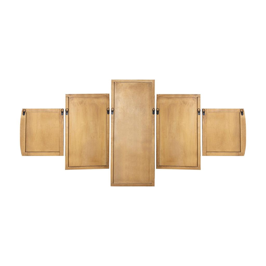 livinglovely.nl - Wandpaneel Sharlene - 180x90cm - MDF - Goud PTMD - Wandpaneel - PTMD - livinglovely.nl