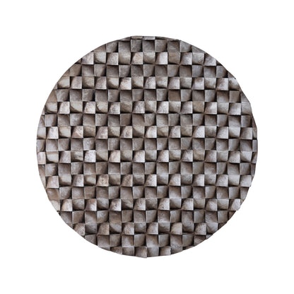 livinglovely.nl - Wandpaneel Zoaya Bronze 3D Rond Small Ø90cm PTMD - Wandpaneel - PTMD - livinglovely.nl