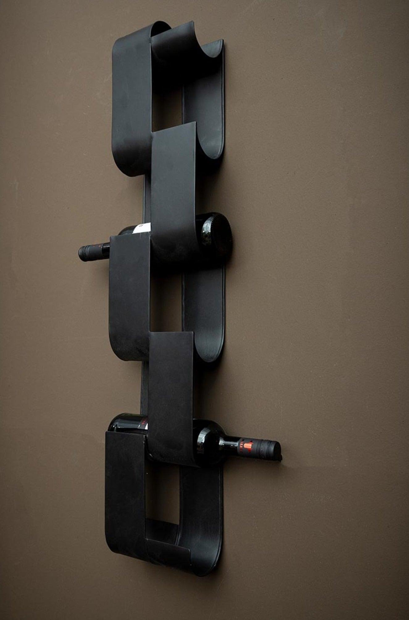 livinglovely.nl - Winerack Black Iron PTMD - Wijnrek - PTMD - livinglovely.nl