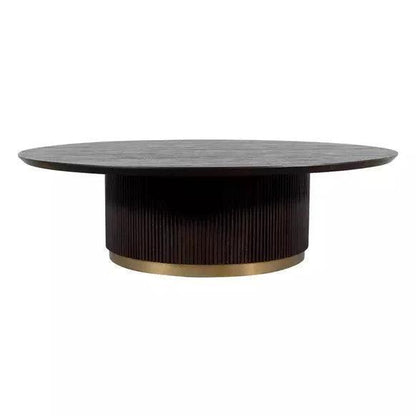 livinglovely.nl - Xelle Black Coffeetable Ø125cm PTMD - Salontafel - PTMD - livinglovely.nl