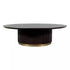 livinglovely.nl - Xelle Black Coffeetable Ø125cm PTMD - Salontafel - PTMD - livinglovely.nl