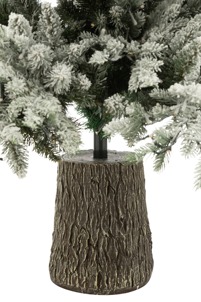 livinglovely.nl - Xmas Tree+Snow 3000Led Lights Plastic White - - J-Line - livinglovely.nl