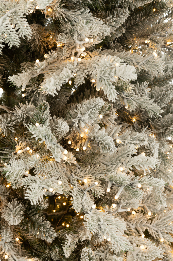 livinglovely.nl - Xmas Tree+Snow 3000Led Lights Plastic White - - J-Line - livinglovely.nl