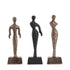 livinglovely.nl - Zhaell Black casted alu statue ladies Set van 3 PTMD - Beeld - PTMD - livinglovely.nl