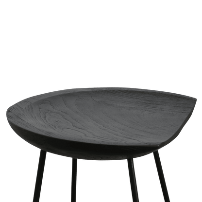 Loft Barkruk Zwart of naturel Raw Materials - Barkruk - Raw Materials - livinglovely.nl