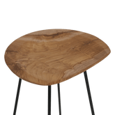 Loft Barkruk Zwart of naturel Raw Materials - Barkruk - Raw Materials - livinglovely.nl