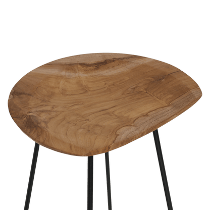 Loft Barkruk Zwart of naturel Raw Materials - Barkruk - Raw Materials - livinglovely.nl