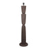 Lorinne Brown mango wood layered floor lamp base PTMD - Vloerlamp - PTMD - livinglovely.nl