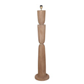 Lorinne Natural mango wood layered floor lamp base PTMD - Vloerlamp - PTMD - livinglovely.nl