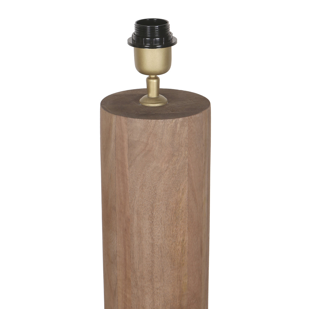 Lorinne Natural mango wood rable lamp single - - PTMD - livinglovely.nl