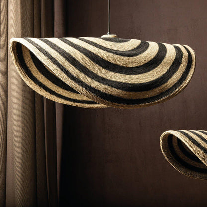 Loulou Natural Seagrass Wavy Hanglamp Large PTMD - Hanglamp - PTMD - livinglovely.nl