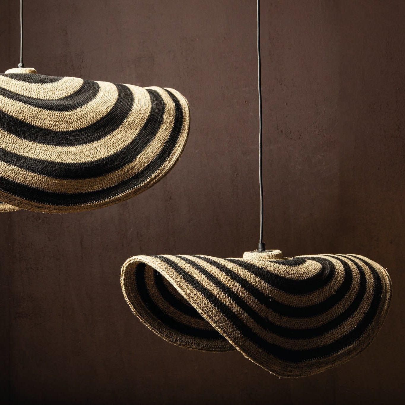 Loulou Natural Seagrass Wavy Hanglamp Small PTMD - Hanglamp - PTMD - livinglovely.nl