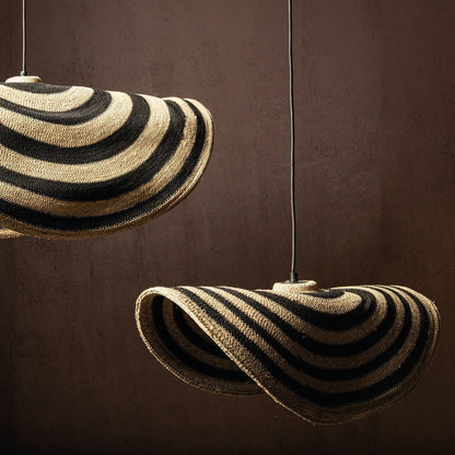 Loulou Natural Seagrass Wavy Hanglamp Small PTMD - Hanglamp - PTMD - livinglovely.nl