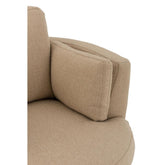 Loungestoel Swivel Hout/Textiel Beige - J-Line