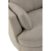 Loungestoel Swivel Hout/Textiel Grijs - J-Line