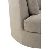 Loungestoel Swivel Hout/Textiel Grijs - J-Line