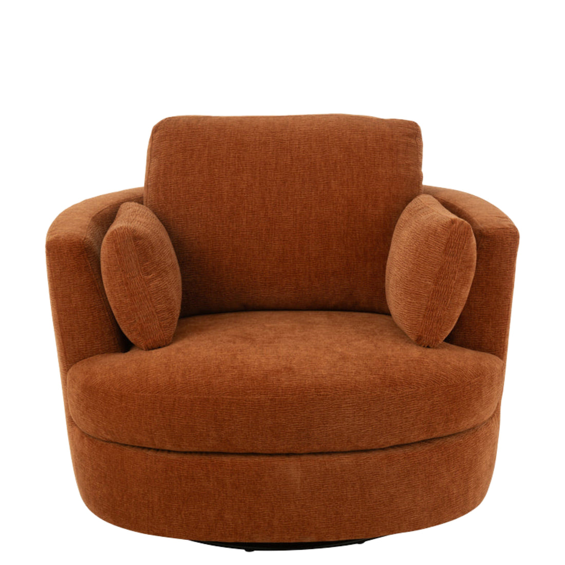 Loungestoel Swivel Populierenhout / Schuim Rusty - J-Line - Fauteuil - J-Line - livinglovely.nl