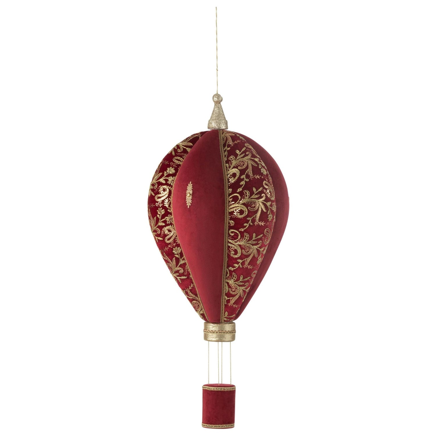 Luchtballon Decoratie Rood/Goud Large Ø49cm x H125cm J-Line