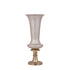 Lysse vaas small van PTMD, champagnekleurige vaas van aluminium met emaille