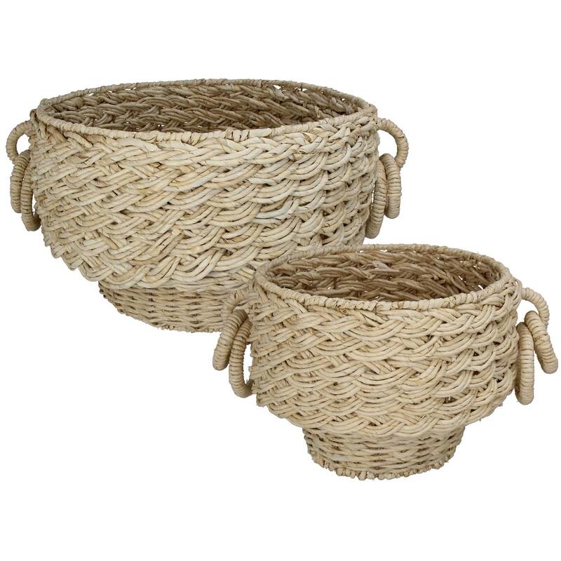Mand Corn Leaf Naturel S - Mand - Living Lovely - livinglovely.nl