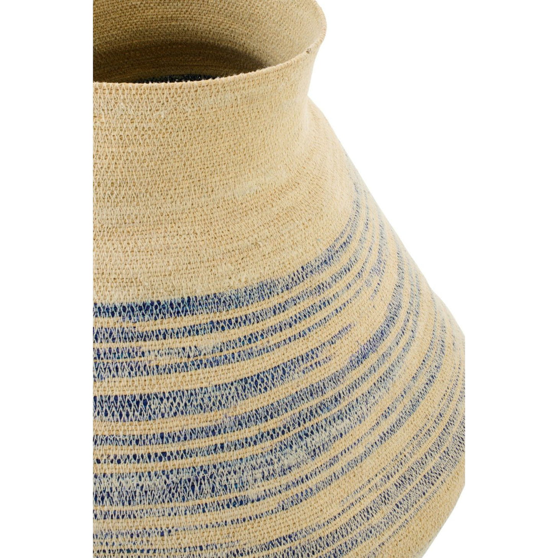 Mand Gestreept Zeegras Naturel/Blauw Large J-Line