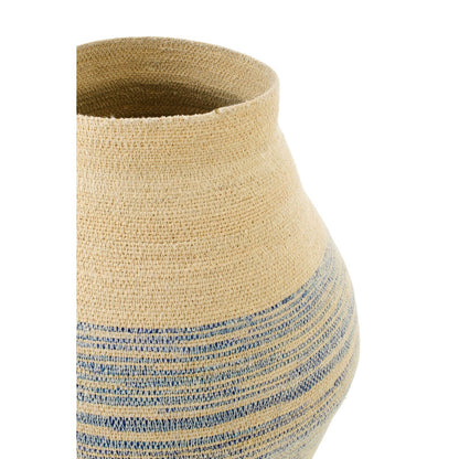 Mand Gestreept Zeegras Naturel/Blauw Small J-Line