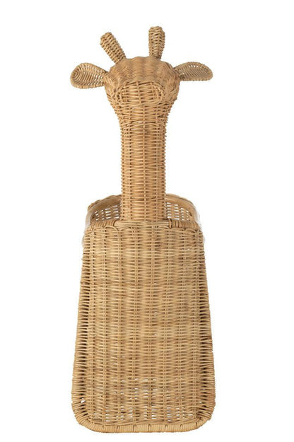 Mand Giraf Rotan Natuur - Mand - J-Line - livinglovely.nl