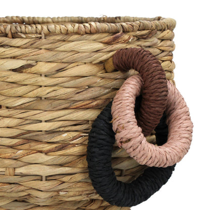 Mand Waterhyacint Naturel Set van 2 59x48x30cm - Mand - Living Lovely - livinglovely.nl