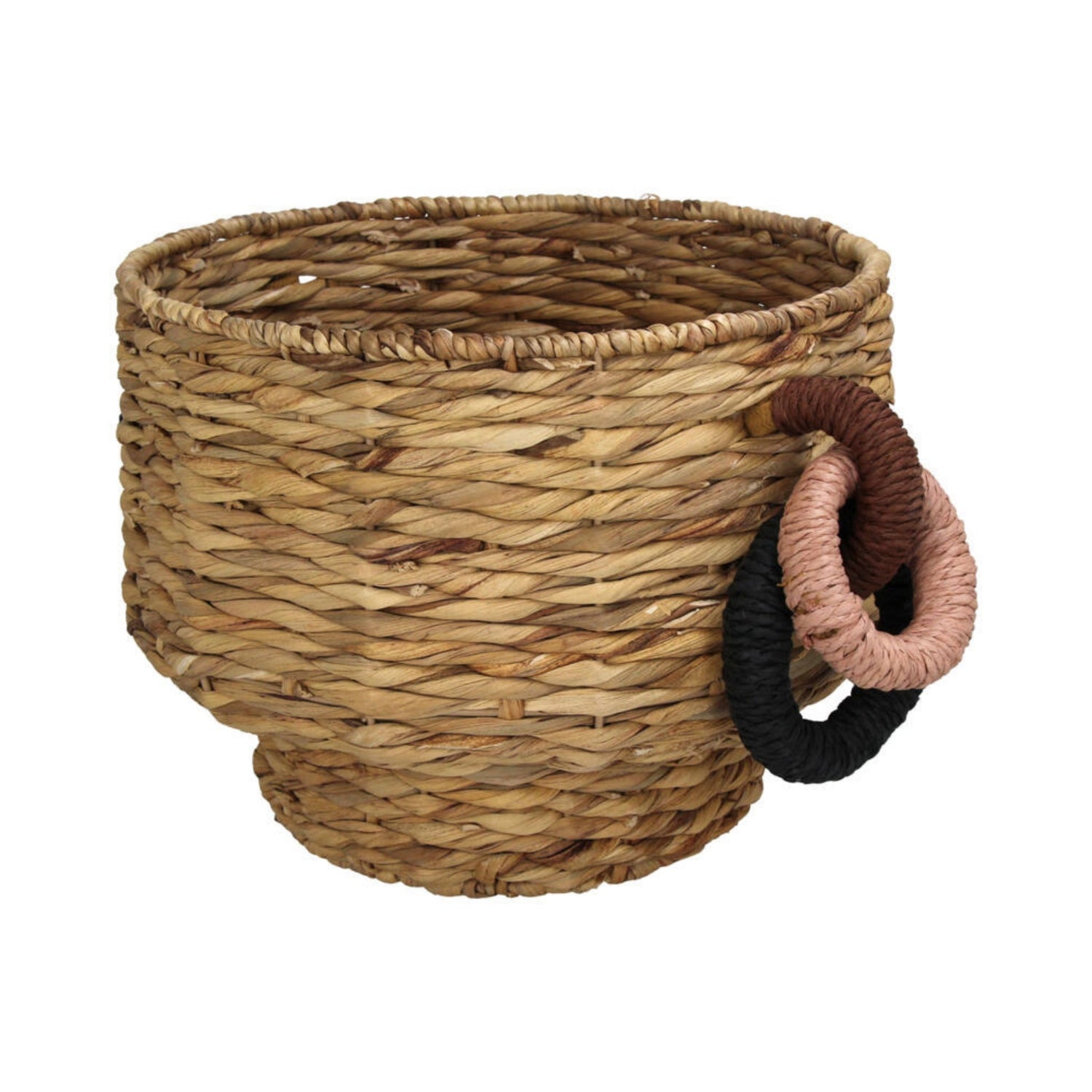Mand Waterhyacint Naturel Set van 2 59x48x30cm - Mand - Living Lovely - livinglovely.nl